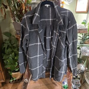 Maurices Charcoal Plaid Shirt